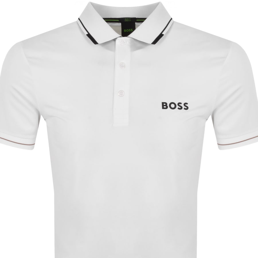 BOSS Paul Pro Polo T Shirt White Mainline Menswear Canada